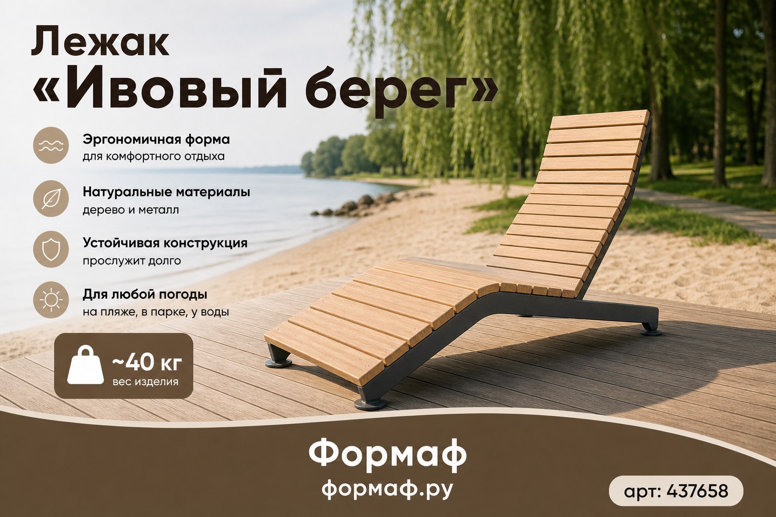 Лежак «Ивовый берег»