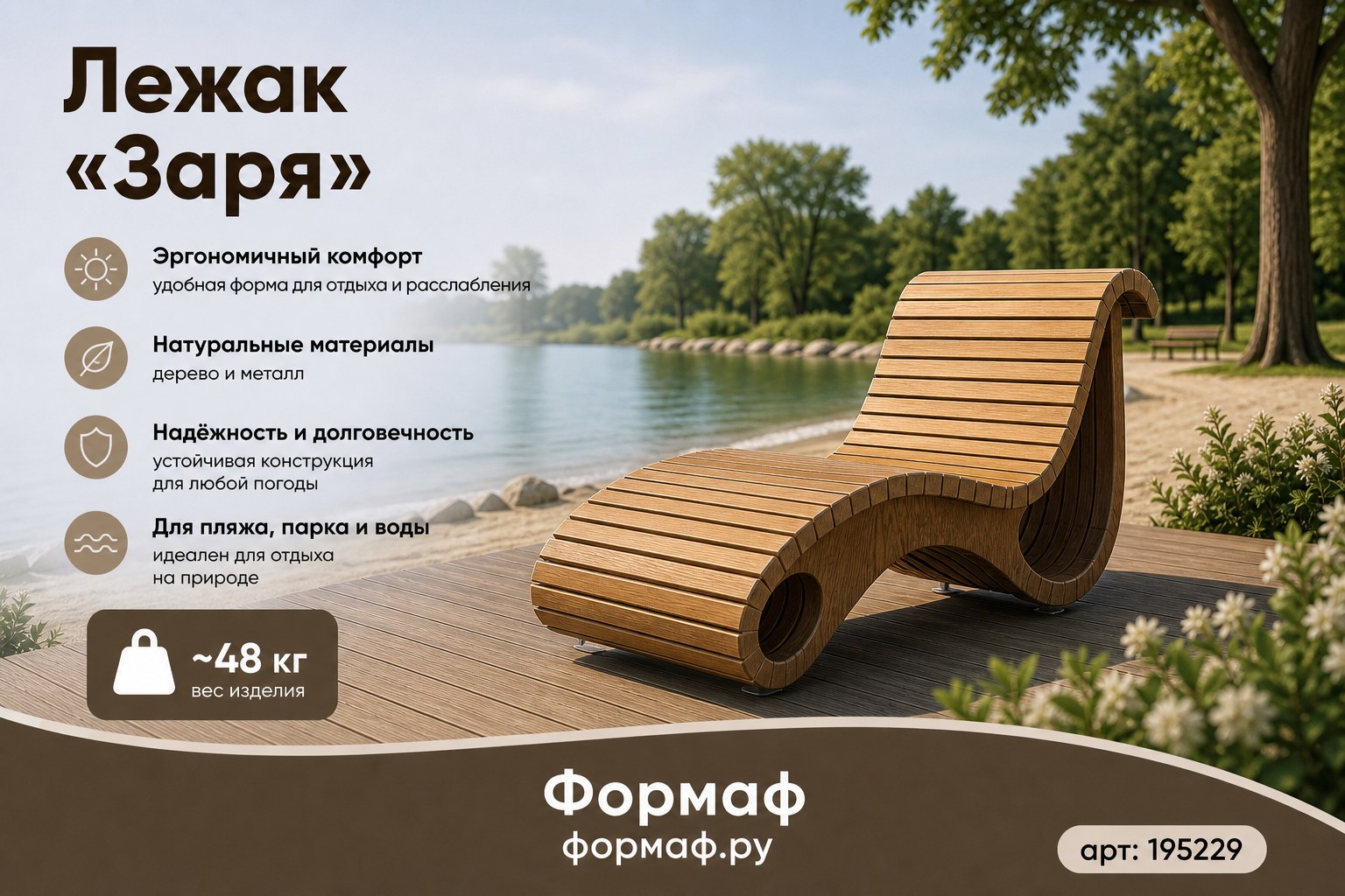 Лежак «Толга»
