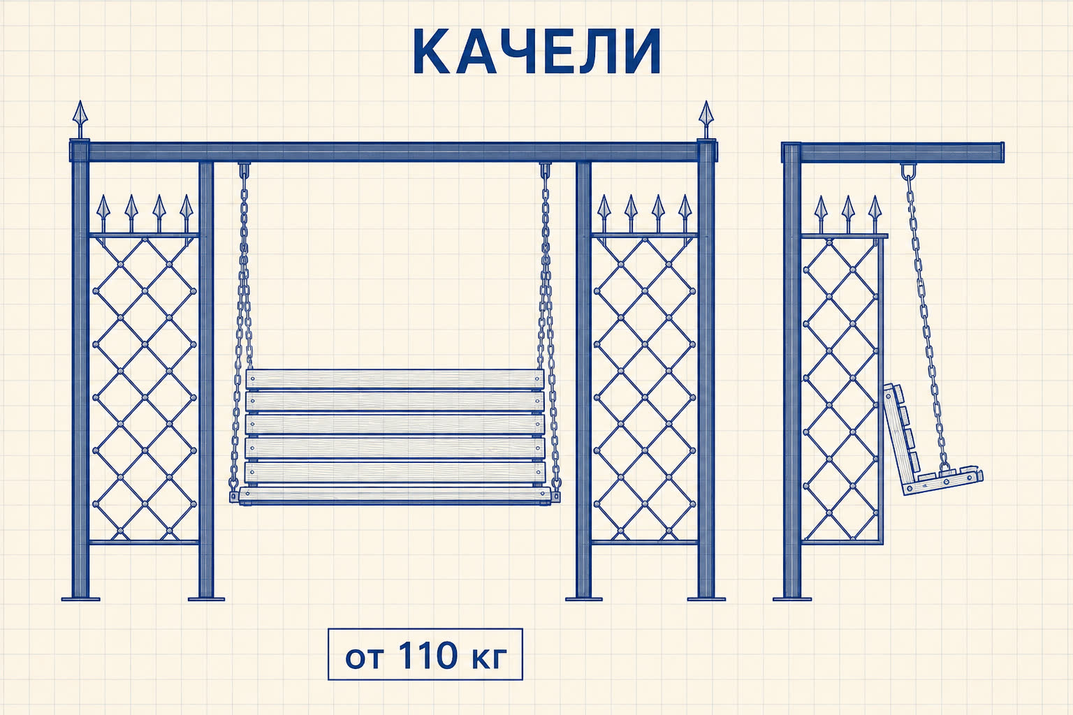 Навес «Купол» — чертёж