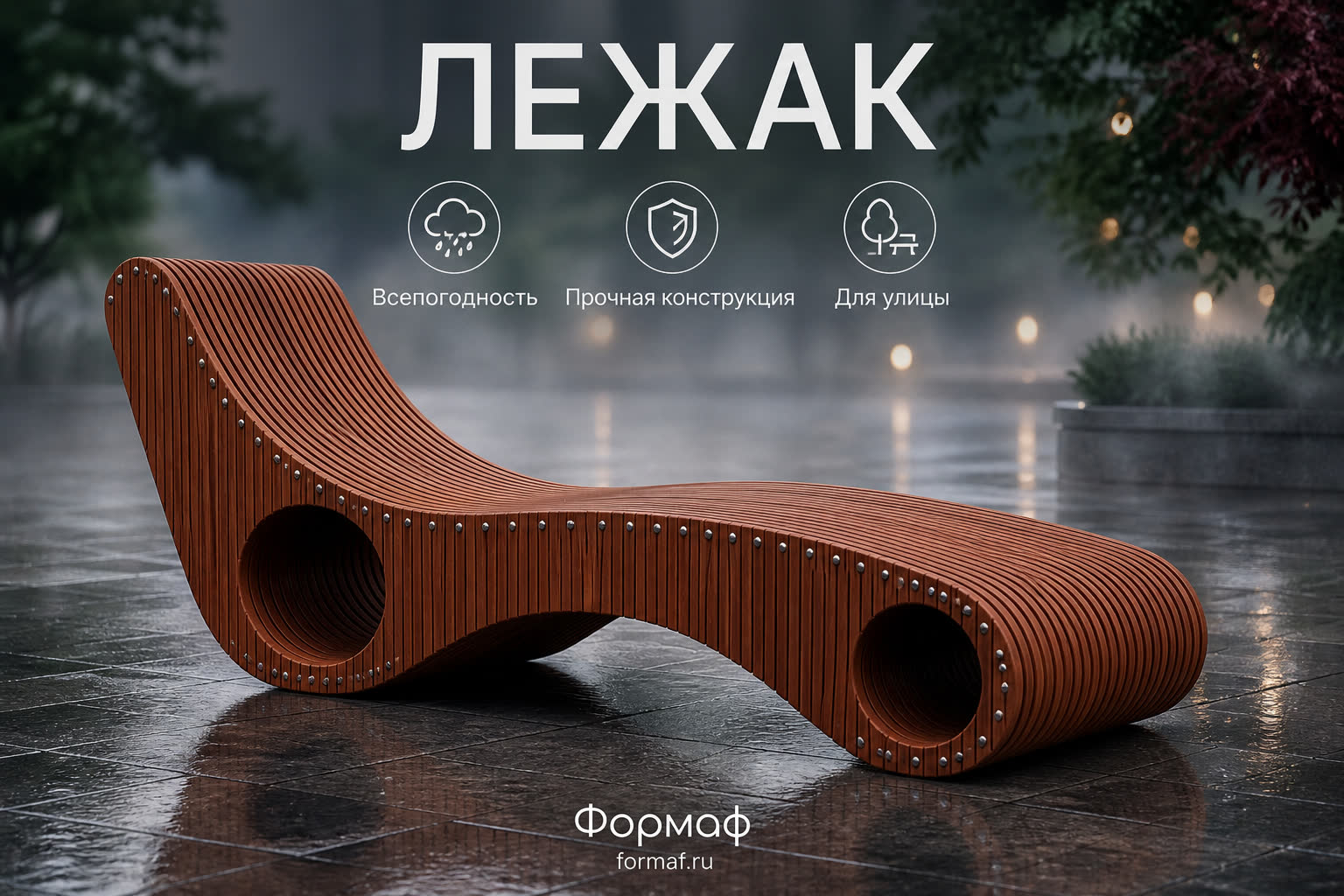 Лежак «Аллея» — карточка